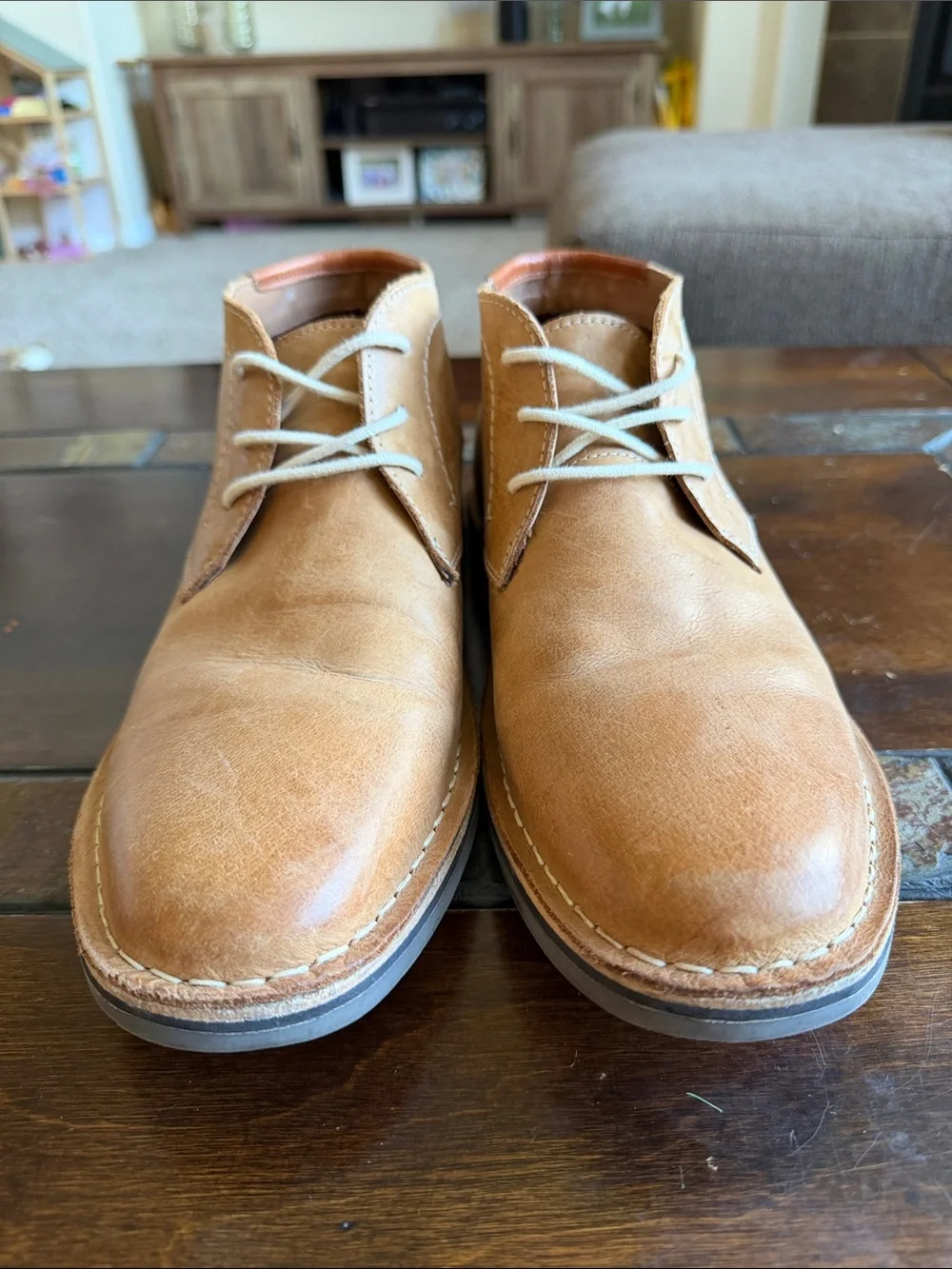 Steve Madden Men's Chukka Boots in Tan Leather